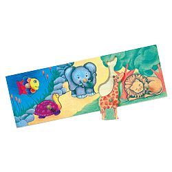 Bino Puzzle na doske ZOO