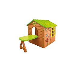 Detský domček Mochtoys so stolčekom