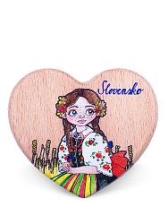Drevená magnetka Slovensko - deva
