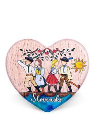 Drevená magnetka Slovensko - pĺte