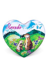 Drevená magnetka Slovensko - svište
