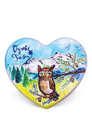Drevená magnetka Vysoké Tatry - sova