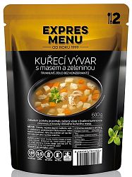 Expres menu Slepačí vývar 2 porcie 600g