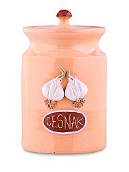 Keramická nádoba na cesnak