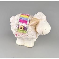Keramická ovečka Justýna, 8,5 cm
