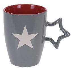 Keramický hrnček Star 330 ml, sv. sivá