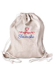 Ľanový batôžtek na vandrovku Slovensko