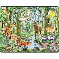 Larsen Puzzle Európsky les, 40 dielikov