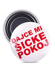 Magnetka dajce mi šicke pokoj červená