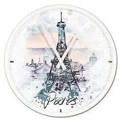 Nástenné hodiny Eiffel tower, pr. 30,5 cm