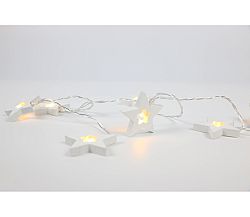Nature reťaz s hviezdami 10 LED - biela