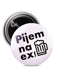 Odznak pijem na ex pivo