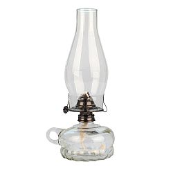 Petrolejová lampa, transparentná