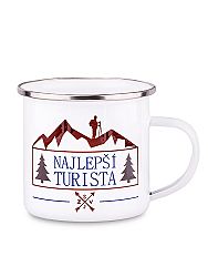 Plechový hrnček najlepší turista 300ml