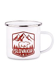 Plechový hrnček Slovakia medveď 300ml
