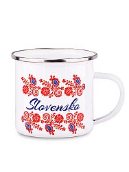 Plechový hrnček slovenské kvety 300ml