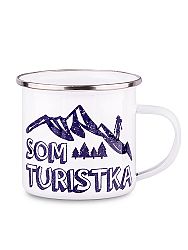 Plechový hrnček som turistka 300ml
