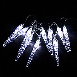 Svetelná reťaz Cencúle 12 cm, 10 LED