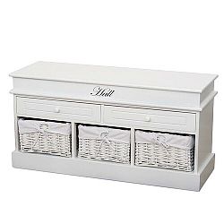 Tempo Kondela Lavica Blanco biela, 50 cm