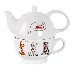 Toro Porcelánová kanvička so šálkou Pes