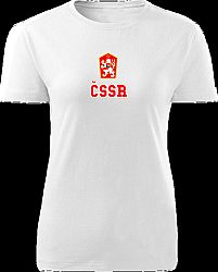 Tričko ČSSR Dámske klasik Biele