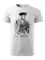 Tričko Juraj Jánošík Unisex Biele