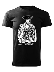 Tričko Juraj Jánošík Unisex Čierne
