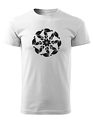 Tričko kolovrat 6 Unisex Biele