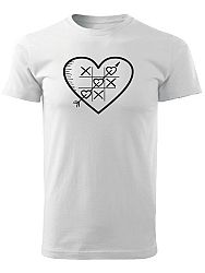 Tričko piškvorky Unisex Biele
