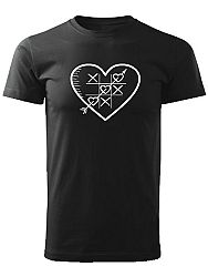 Tričko piškvorky Unisex Čierne