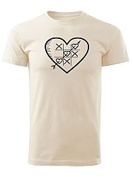 Tričko piškvorky Unisex Natural