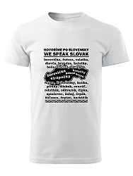 Tričko po slovensky Unisex Biele