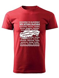 Tričko po slovensky Unisex Červené