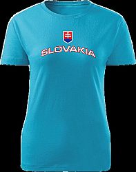 Tričko Slovakia Dámske Tyrkysové