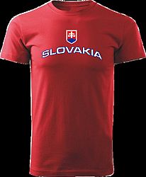 Tričko Slovakia Unisex Červené