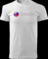 Tričko Slovensko Unisex Biele