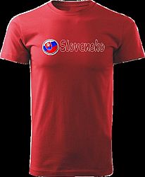 Tričko Slovensko Unisex Červené