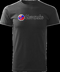 Tričko Slovensko Unisex Čierne