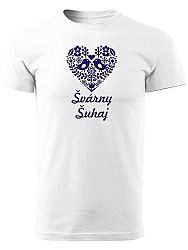 Tričko švárny šuhaj Unisex Biele