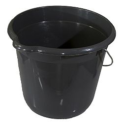 Vedro 12 litrov, okrúhle, strieborná