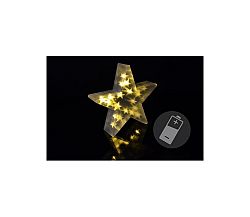 Vianočná hviezda 20 LED - teplá biela
