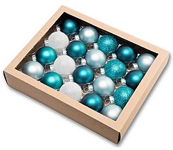 Vianočné gule 4,5 cm - zimný set