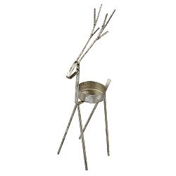 Vianočný kovový svietnik Sob, 38 cm