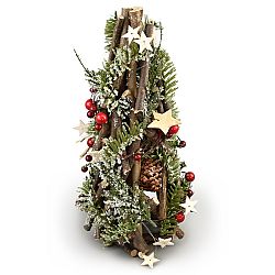 Vianočný ratanový kužeľ Adorno, 30 cm