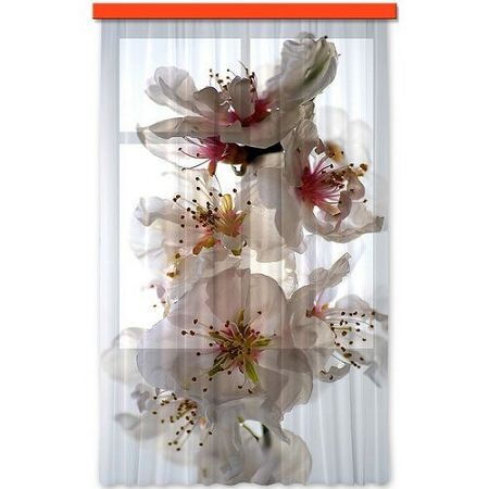 AG ART Záves Flowers, 140 x 245 cm