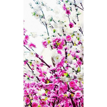 AG ART Záves Flowers Pink, 140 x 245 cm