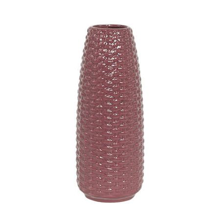 Autronic Keramická váza Knitt, vínová