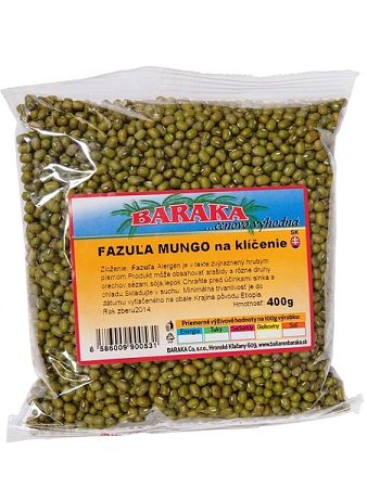 Baraka Fazuľa Mungo na klíčenie 400g