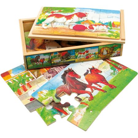Bino Puzzle v krabičke Zvieratká