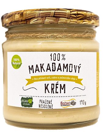 Božské oříšky Makadamový krém 100% 190g